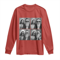 Funny Bigfoot Photobooth Christmas Long Sleeve Shirt Sasquatch Jesus Christian Xmas - Wonder Print Shop
