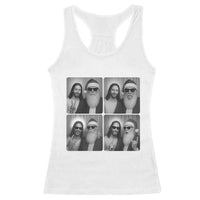 Funny Bigfoot Photobooth Christmas Racerback Tank Top Sasquatch Jesus Christian Xmas - Wonder Print Shop