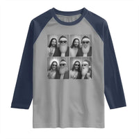 Funny Bigfoot Photobooth Christmas Raglan Shirt Sasquatch Jesus Christian Xmas - Wonder Print Shop