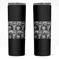 Funny Bigfoot Photobooth Christmas Skinny Tumbler Sasquatch Jesus Christian Xmas - Wonder Print Shop