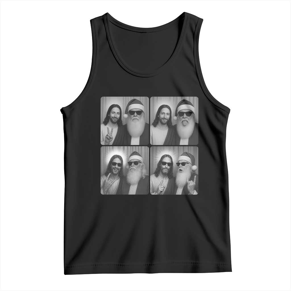 Funny Bigfoot Photobooth Christmas Tank Top Sasquatch Jesus Christian Xmas - Wonder Print Shop