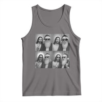 Funny Bigfoot Photobooth Christmas Tank Top Sasquatch Jesus Christian Xmas - Wonder Print Shop