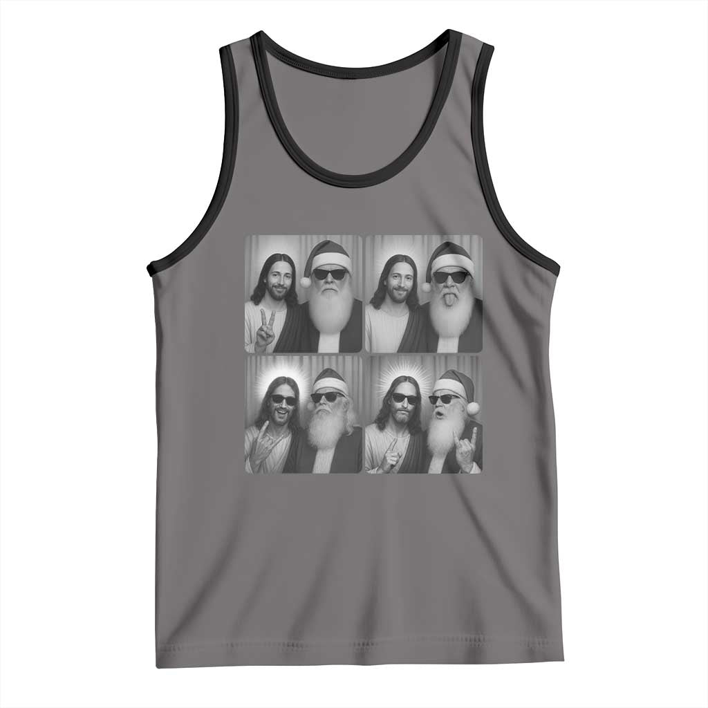 Funny Bigfoot Photobooth Christmas Tank Top Sasquatch Jesus Christian Xmas - Wonder Print Shop