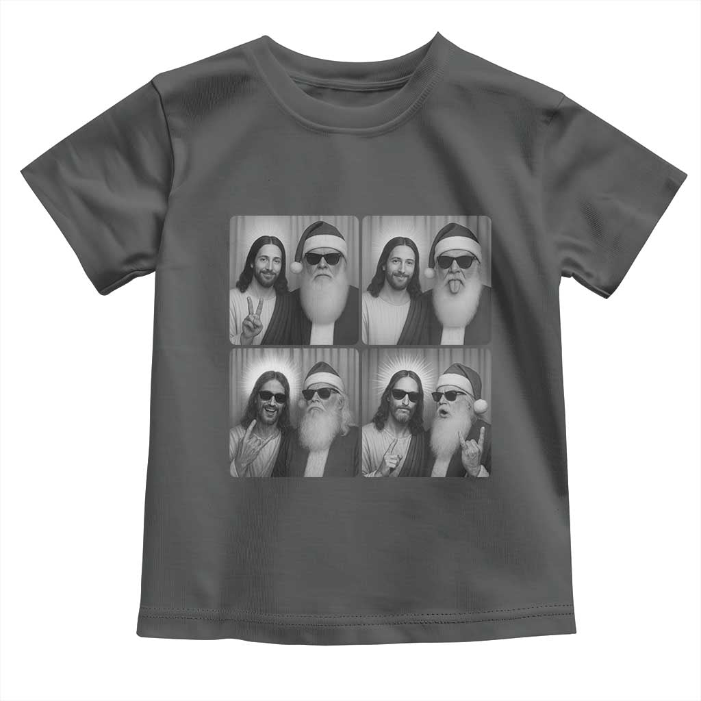 Funny Bigfoot Photobooth Christmas Toddler T Shirt Sasquatch Jesus Christian Xmas - Wonder Print Shop
