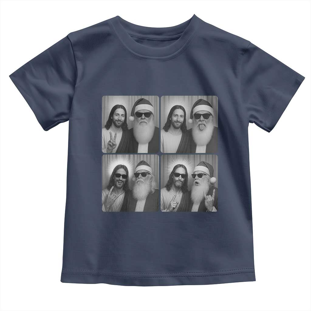 Funny Bigfoot Photobooth Christmas Toddler T Shirt Sasquatch Jesus Christian Xmas - Wonder Print Shop