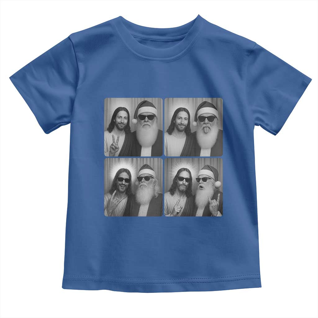 Funny Bigfoot Photobooth Christmas Toddler T Shirt Sasquatch Jesus Christian Xmas - Wonder Print Shop
