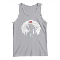Funny Bigfoot Fishing Christmas Tank Top Sasquatch Moon Fisherman - Wonder Print Shop