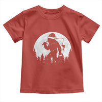 Funny Bigfoot Fishing Christmas Toddler T Shirt Sasquatch Moon Fisherman - Wonder Print Shop