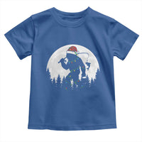 Funny Bigfoot Fishing Christmas Toddler T Shirt Sasquatch Moon Fisherman - Wonder Print Shop