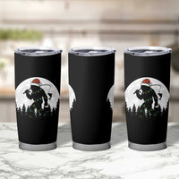 Funny Bigfoot Fishing Christmas Tumbler Cup Sasquatch Moon Fisherman - Wonder Print Shop