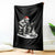 Bigfoot Guitar Christmas Throw Blanket Sasquatch Guitarist Music Xmas - Wonder Print Shop