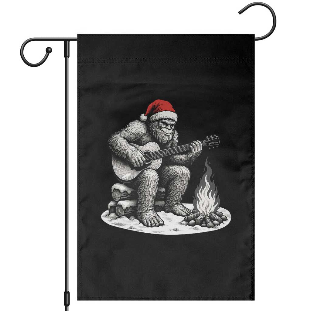 Bigfoot Guitar Christmas Garden Flag Sasquatch Guitarist Music Xmas - Wonder Print Shop