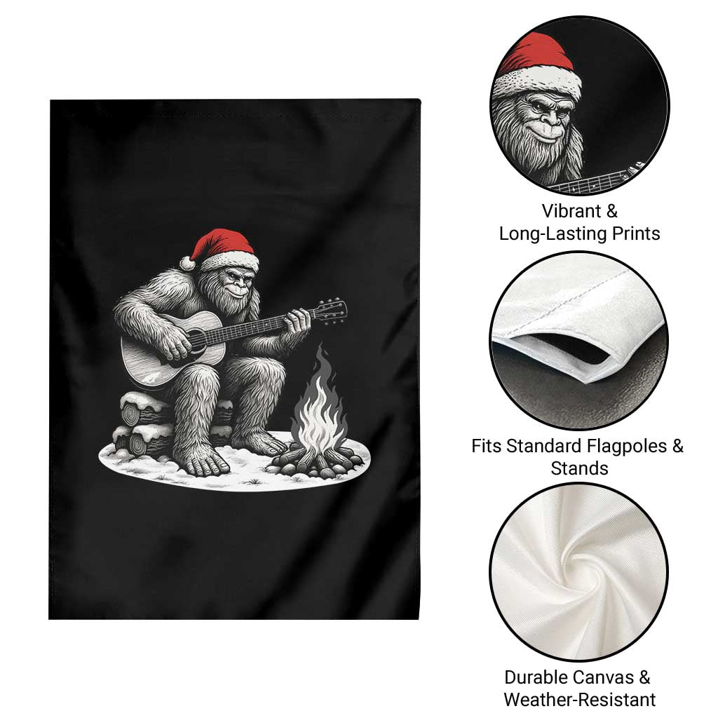 Bigfoot Guitar Christmas Garden Flag Sasquatch Guitarist Music Xmas - Wonder Print Shop