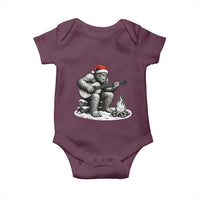 Bigfoot Guitar Christmas Baby Onesie Sasquatch Guitarist Music Xmas - Wonder Print Shop