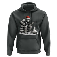 Bigfoot Guitar Christmas Hoodie Sasquatch Guitarist Music Xmas - Wonder Print Shop
