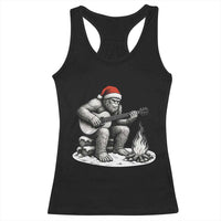 Bigfoot Guitar Christmas Racerback Tank Top Sasquatch Guitarist Music Xmas - Wonder Print Shop