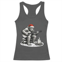 Bigfoot Guitar Christmas Racerback Tank Top Sasquatch Guitarist Music Xmas - Wonder Print Shop