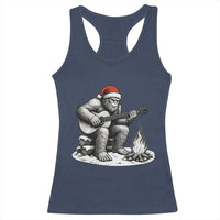 Bigfoot Guitar Christmas Racerback Tank Top Sasquatch Guitarist Music Xmas - Wonder Print Shop