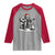 Bigfoot Guitar Christmas Raglan Shirt Sasquatch Guitarist Music Xmas - Wonder Print Shop