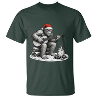 Bigfoot Guitar Christmas T Shirt Sasquatch Guitarist Music Xmas - Wonder Print Shop