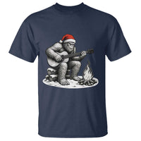 Bigfoot Guitar Christmas T Shirt Sasquatch Guitarist Music Xmas - Wonder Print Shop