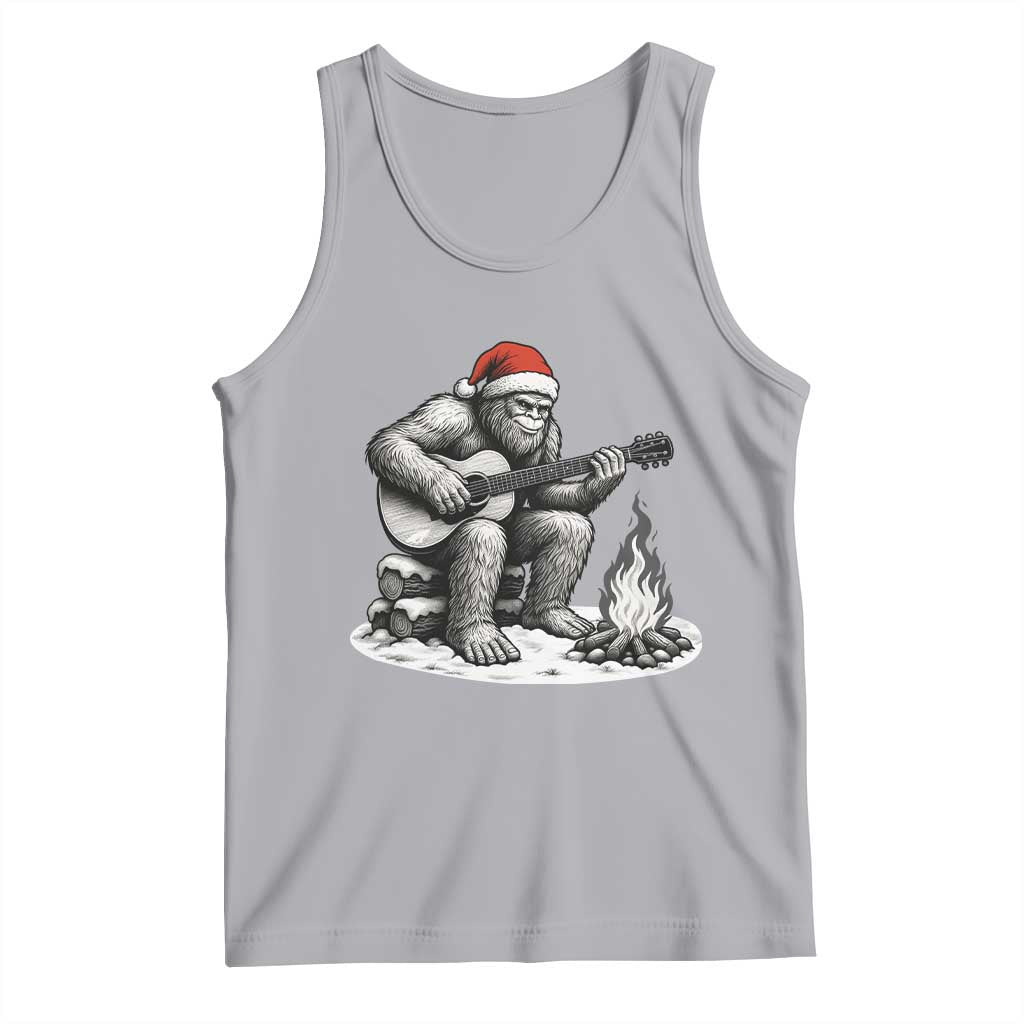 Bigfoot Guitar Christmas Tank Top Sasquatch Guitarist Music Xmas - Wonder Print Shop