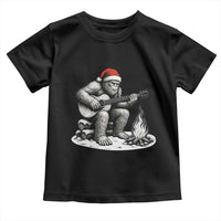 Bigfoot Guitar Christmas Toddler T Shirt Sasquatch Guitarist Music Xmas - Wonder Print Shop