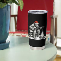 Bigfoot Guitar Christmas Tumbler Cup Sasquatch Guitarist Music Xmas - Wonder Print Shop