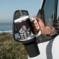 Bigfoot Guitar Christmas Tumbler With Handle Sasquatch Guitarist Music Xmas - Wonder Print Shop