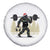 Bigfoot Gym Christmas Spare Tire Cover Funny Sasquatch Bodybuilding Weightlifting - Wonder Print Shop