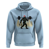 Bigfoot Gym Christmas Hoodie Funny Sasquatch Bodybuilding Weightlifting - Wonder Print Shop