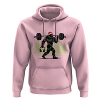 Bigfoot Gym Christmas Hoodie Funny Sasquatch Bodybuilding Weightlifting - Wonder Print Shop