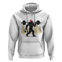 Bigfoot Gym Christmas Hoodie Funny Sasquatch Bodybuilding Weightlifting - Wonder Print Shop