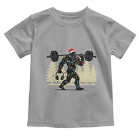 Bigfoot Gym Christmas Toddler T Shirt Funny Sasquatch Bodybuilding Weightlifting - Wonder Print Shop