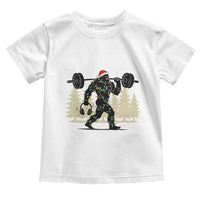 Bigfoot Gym Christmas Toddler T Shirt Funny Sasquatch Bodybuilding Weightlifting - Wonder Print Shop