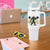 Bigfoot Gym Christmas Tumbler With Handle Funny Sasquatch Bodybuilding Weightlifting - Wonder Print Shop