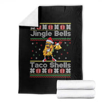 Funny Taco Christmas Throw Blanket Jigle Bells Taco Shells - Wonder Print Shop