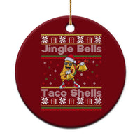 Funny Taco Xmas Ceramic Ornament Jigle Bells Taco Shells - Wonder Print Shop