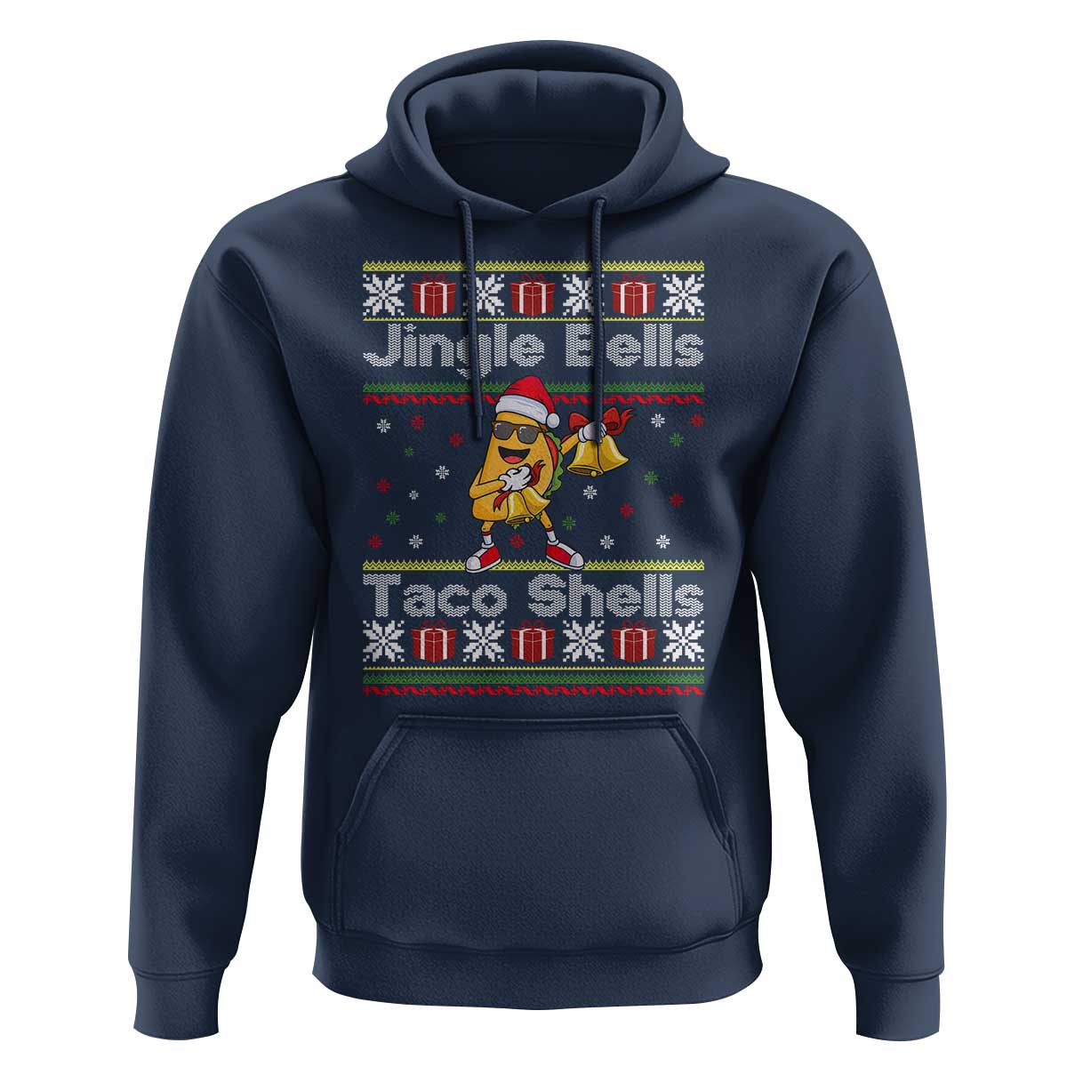 Funny Taco Christmas Hoodie Jigle Bells Taco Shells - Wonder Print Shop