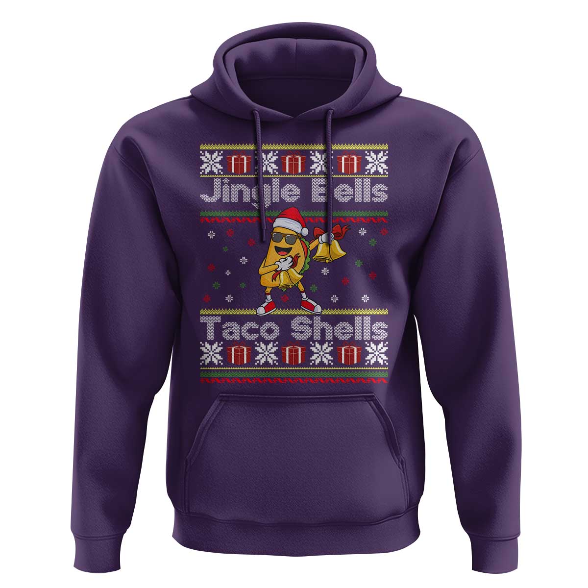 Funny Taco Christmas Hoodie Jigle Bells Taco Shells - Wonder Print Shop