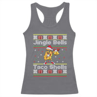 Funny Taco Christmas Racerback Tank Top Jigle Bells Taco Shells - Wonder Print Shop