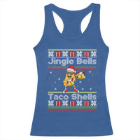 Funny Taco Christmas Racerback Tank Top Jigle Bells Taco Shells - Wonder Print Shop