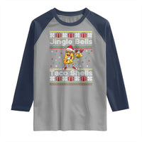 Funny Taco Christmas Raglan Shirt Jigle Bells Taco Shells - Wonder Print Shop