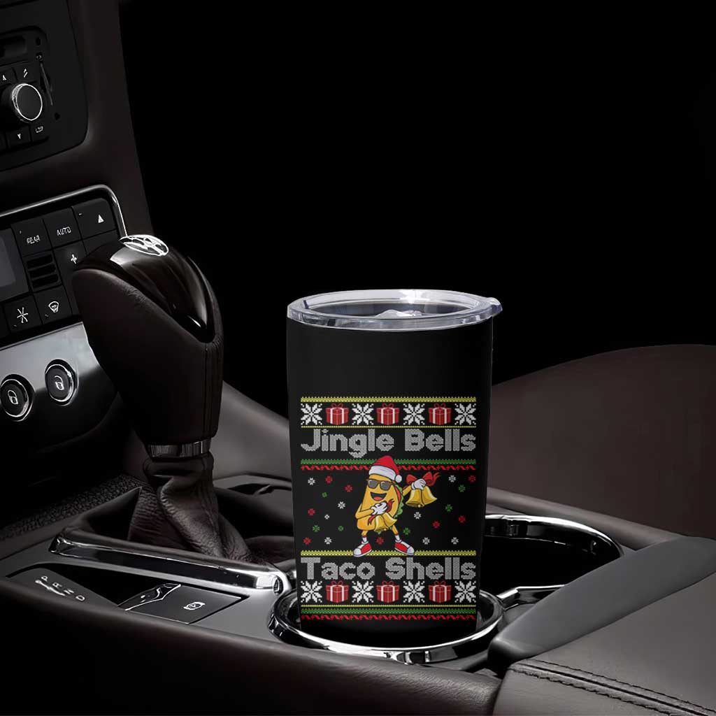Funny Taco Christmas Tumbler Cup Jigle Bells Taco Shells - Wonder Print Shop