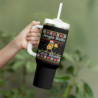 Funny Taco Christmas Tumbler With Handle Jigle Bells Taco Shells - Wonder Print Shop