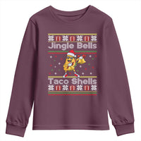 Funny Taco Christmas Youth Sweatshirt Jigle Bells Taco Shells - Wonder Print Shop