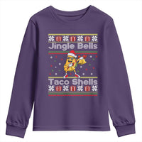 Funny Taco Christmas Youth Sweatshirt Jigle Bells Taco Shells - Wonder Print Shop