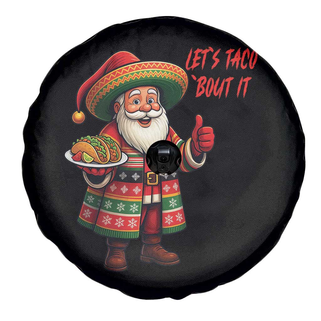 Funny Santa Taco Mexican Spare Tire Cover Let Us Taco About It - Wonder Print Shop