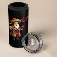 Funny Santa Taco Mexican 4 in 1 Can Cooler Tumbler Let Us Taco About It - Wonder Print Shop