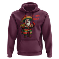 Funny Santa Taco Mexican Hoodie Let Us Taco About It - Wonder Print Shop